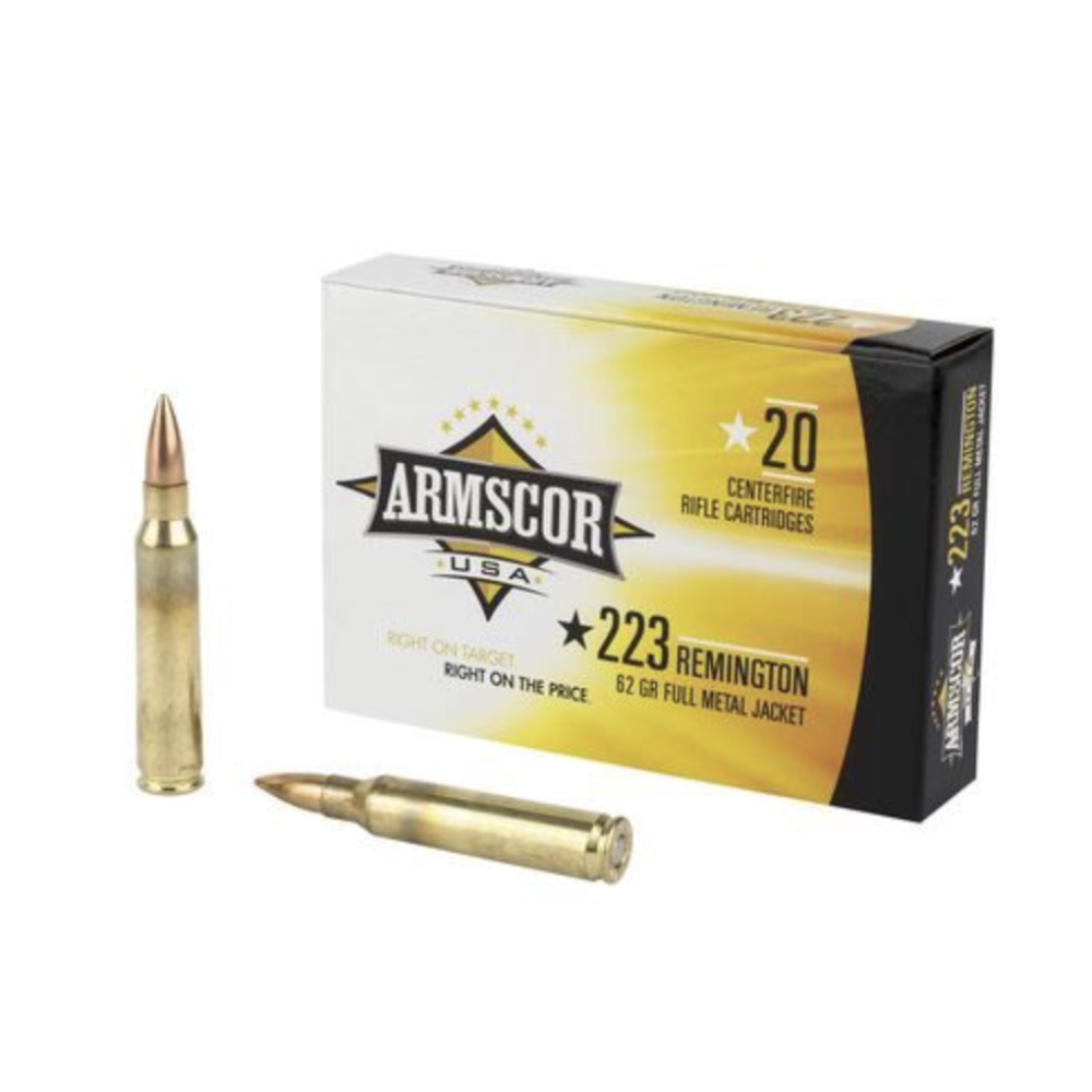 Armscor FAC2238N USA Competition 223 Rem 62 gr, Full Metal Jacket (FMJ), 20 Per Box/50 Cs