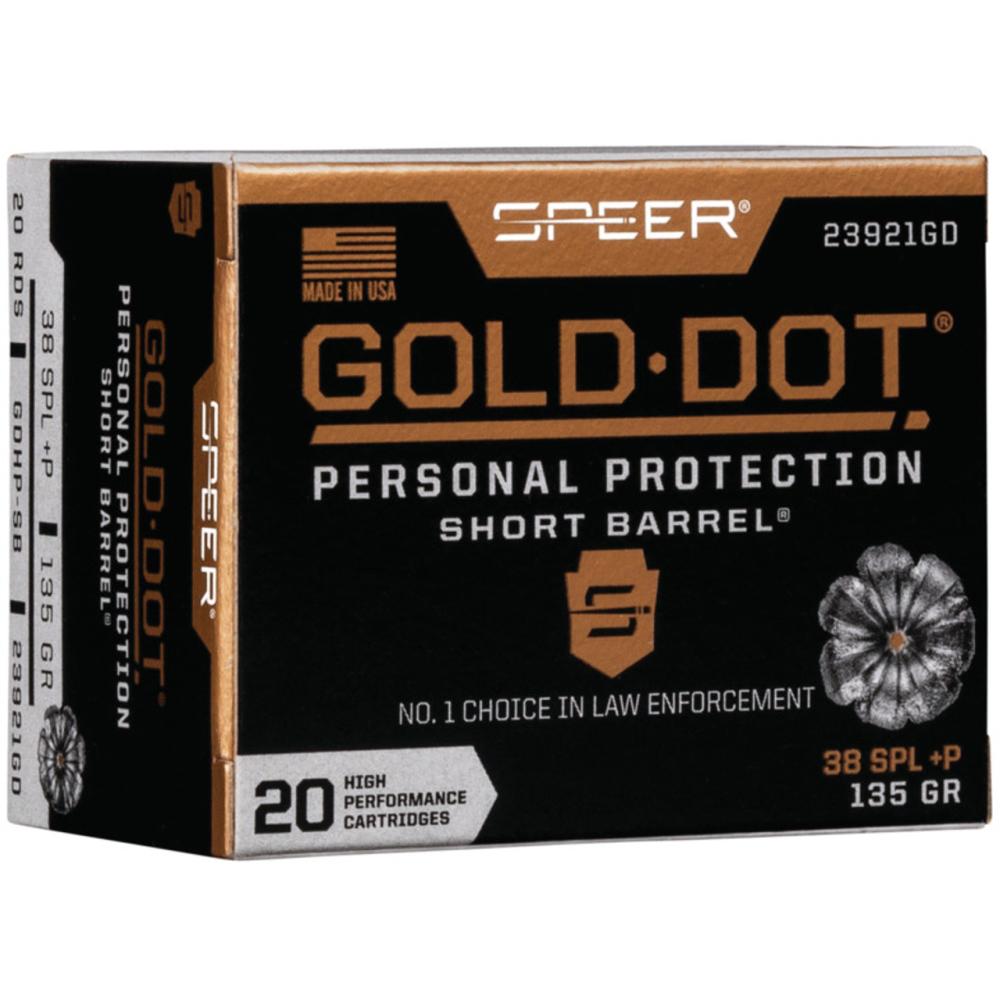 Speer Gold Dot Short Barrel Personal Protection .38 Special +P Am