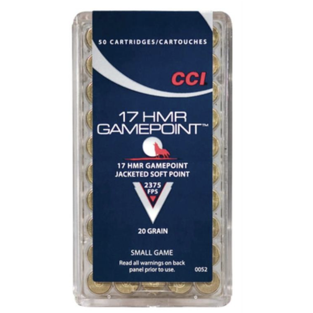 CCI 0052    17HMR              20 GAMEPNT    50/40