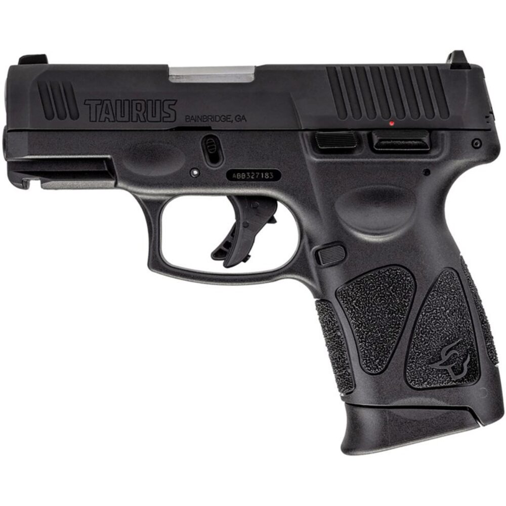 Taurus 1G3C93110 G3C  9mm Luger 10+1 3.20 Matte Stainless Barrel, Matte Black Tenifer Serrated Steel Slide. Black Polymer Frame w/Picatinny Rail, Black Polymer Grips
