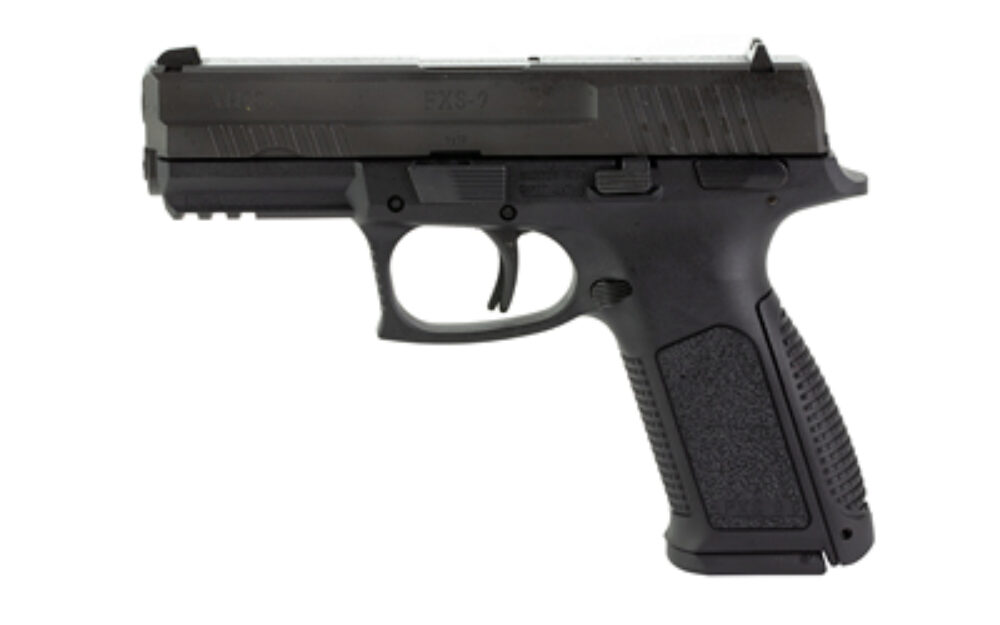 ATI ATIGFX917 FXS-9 9mm Luger Striker Fire 4.10 Barrel 17+1, Black Frame With Accessory Rail, Serrated Nitride Finished Steel Slide, Texture Interchangeable Backstrap Grip ATI ATIGFX917 FXS-9 9mm Luger Striker Fire 4.10 Barrel 17+1, Black Frame With Accessory Rail, Serrated Nitride Finished Steel Slide, Texture Interchangeable Backstrap Grip