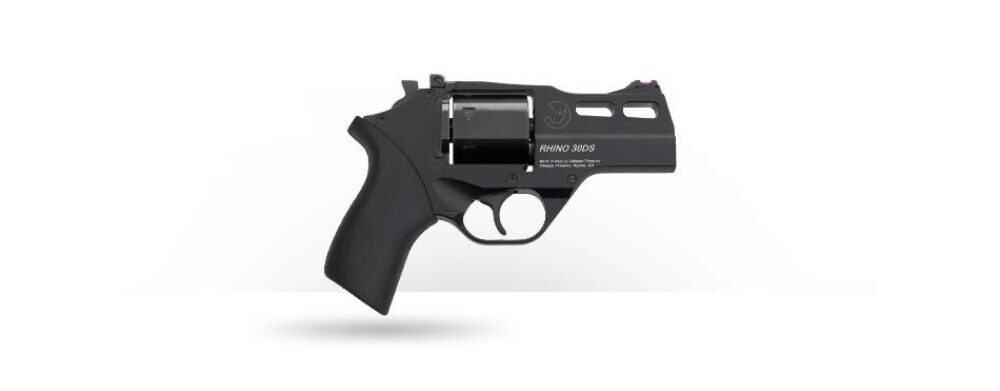 Chiappa Firearms 340289 Rhino 30DS 357 Mag 6rd 3 Anodized Steel Barrel, Blued Steel Cylinder, 7075-T6 Alloy Frame w/Anodized Finish, Black Rubber Grip, Includes 3 Moon Clips & Removal Tool
