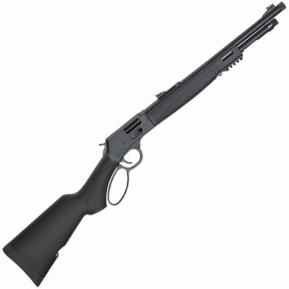 Henry H012MX Big Boy X Model Lever Action 357 Mag Caliber with 7+1 Capacity, 17.40 Barrel, Overall Blued Metal Finish & Black Synthetic Stock, Right Hand (Full Size)