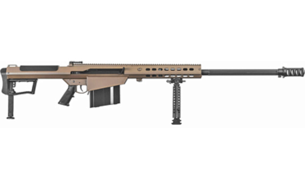 Barrett 18065 M107A1  50 BMG 29 10+1 Flat Dark Earth Cerakote Flat Dark Earth Fixed with Sorbothane Recoil Pad Stock Black Polymer Grip
