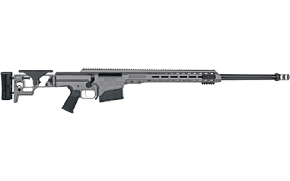 Barrett 18489 MRAD  300 Win Mag 26 10+1 Gray Gray Folding with Adjustable LOP Stock Black Polymer Grip Right Hand