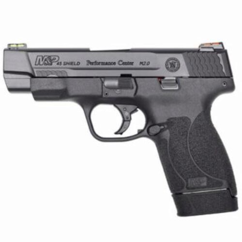 Smith & Wesson 11864 Performance Center M&P Shield M2.0 45 ACP 4 6+1,7+1 Matte Black Black Armornite Stainless Steel Slide Black Polymer Grip