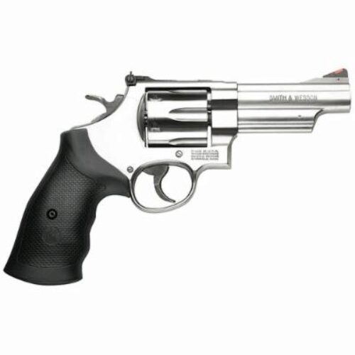 Smith & Wesson 163603 Model 629  44 Rem Mag or 44 S&W Spl Stainless Steel 4.12 Barrel & 6rd Cylinder, Satin Stainless Steel N-Frame,  Red Ramp Front/White Outline Rear Sights