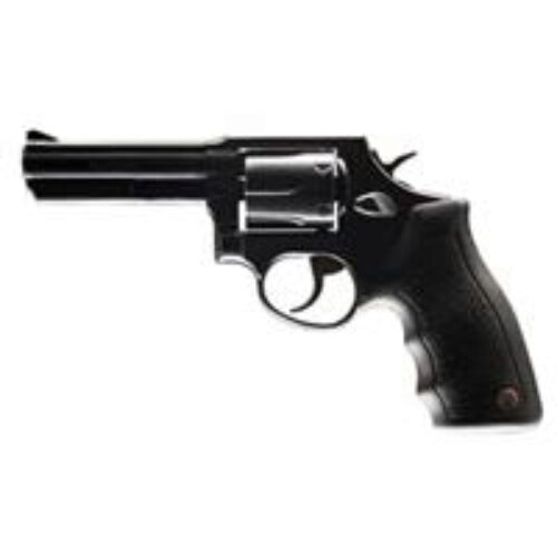 Taurus 2650041 65  38 Special +P or 357 Mag 6 Shot 4 Barrel, Overall Matte Black Oxide Finish Steel, Finger Grooved Black Rubber Grip, Fixed Sights