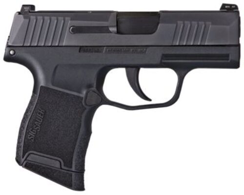 Sig Sauer 3659BXR3 P365 Micro-Compact 9mm Luger 10+1 3.10 Carbon Steel Barrel, Black Nitron Serrated SS Slide & Frame Black Polymer Grips