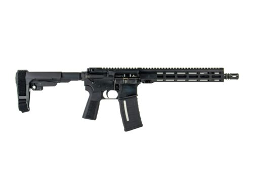 IWI US Z15TAC12 Zion-15  5.56x45mm NATO Caliber with 12.50 Barrel, 30+1 Capacity, Black Metal Finish, SBA3 Pistol Brace Stock & Black B5 Grip Right Hand