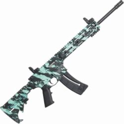 Smith & Wesson 12066 M&P15-22 Sport 22 LR Caliber with 25+1 Capacity, 16.50 Black Barrel, Overall Robin Egg Blue Platinum Finish & 6 Position CAR Stock Right Hand