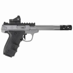 Smith & Wesson 12079 Performance Center Victory Target 22 LR 6 MB 10+1 Stainless Steel Tandemkross Black HiveGrip with Integrated Target Thumb Rest Grip Red Dot