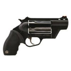 Taurus 2441021PFS Judge Public Defender 45 Colt (LC) 5rd 2 Black Stainless Steel Cylinder & Barrel Black Polymer Frame Black Ribber Grip