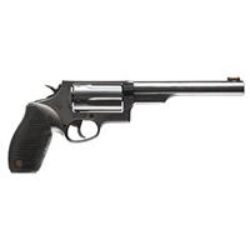 Taurus 2-441061MAG Judge Magnum 45 Colt (LC) Caliber or 2.50/3 410 Gauge with 6.50 Barrel, 5rd Capacity Cylinder, Overall Matte Black Oxide Finish Steel & Black Ribber Grip