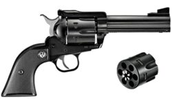 Ruger 0446 Blackhawk Convertible 45 Colt (LC) Or 45 ACP Blued Alloy Steel 4.63 Barrel & Two Interchangeable 6rd Cylinders, Checkered Black Hard Rubber Grip