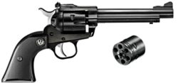 Ruger 0621 Single-Six Convertible 22 LR or 22 WMR 5.50 Barrel 6rd Cylinder, Blued Alloy Steel,  Checkered Hard Rubber Grip, Adjustable Rear Sight, Transfer Bar Safety, Includes 22 WMR Cylinder