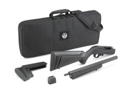 Ruger 21133 10/22 Takedown 22 LR 10+1 16.12 Threaded/Fluted Barrel, Satin Black Alloy Steel, Black Synthetic Modular Stock, Cross-Bolt Manual Safety