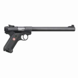Ruger 40173 Mark IV Target 22 LR 10+1 10 Overall Blued Bull Barrel, Slide & Frame, Black Checkered Polymer Grips