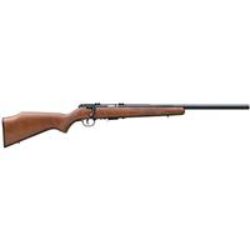 Savage Arms 96701 93R17 GV 17 HMR Caliber with 5+1 Capacity, 21 Heavy Barrel, Matte Blued Metal Finish, Satin Hardwood Stock & AccuTrigger Right Hand (Full Size)