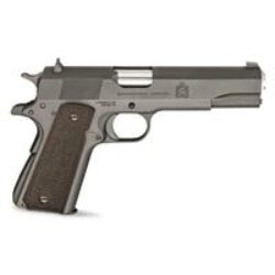 Springfield Armory PBD9108L 1911 Mil-Spec Defender Legacy 45 ACP 7+1 5 Satin Stainless Match Grade Barrel, Black Parkerized Serrated Slide Steel & Frame w/Beavertail, Checkered Wood Laminate Grips