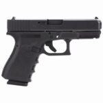 Glock PI3850201 G38 Gen3 Compact 45 GAP  4.02 Barrel 8+1, Black  Frame & Slide, Finger Grooved Rough Texture Grip, Safe Action Trigger