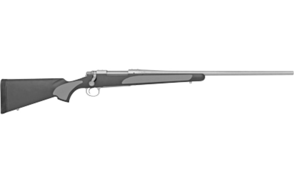 Remington Firearms (New) R27136 700 SPS 308 Win Caliber with 4+1 Capacity, 24 Barrel, Matte Stainless Metal Finish & Matte Black with Gray Panels Synthetic Stock, Right Hand (Full Size)