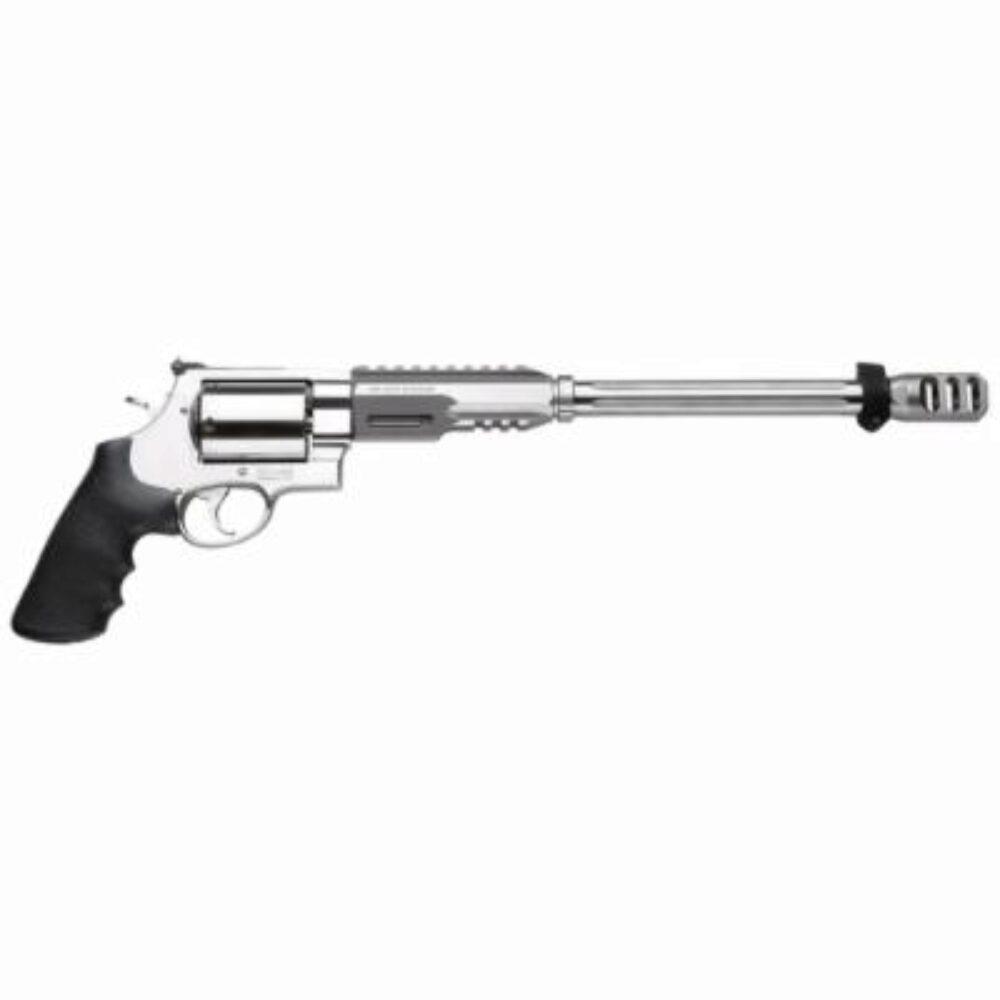 Smith & Wesson 170339 Performance Center Model 460 XVR 460 S&W Mag 5rd 14 MB Stainless Steel Barrel & Cylinder Satin Stainless Steel Frame with Black Polymer Grip Includes Bipod