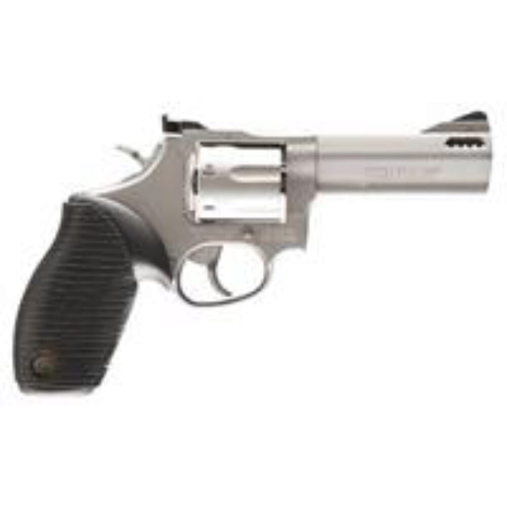 Taurus 2-627049 Tracker 627 38 Special +P or 357 Mag Caliber with 4 Barrel, 7rd Capacity Cylinder, Overall Matte Finish Stainless Steel, Black Ribber Grip & Fixed Front Sight