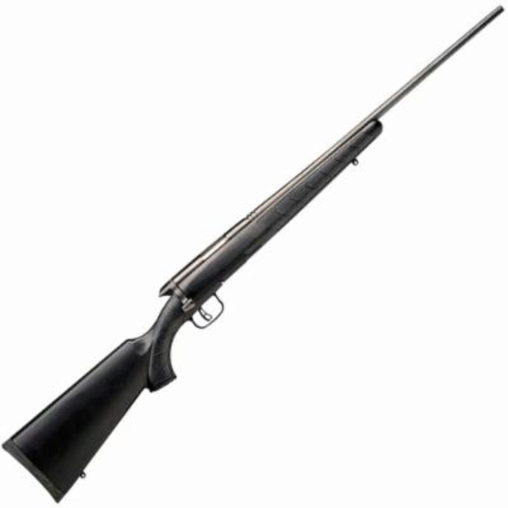 Savage Arms 96970 B.MAG  17 WSM Caliber with 8+1 Capacity, 22 Heavy Barrel, Matte Black Metal Finish & Varmint Beavertail Gray Laminate Stock Right Hand (Full Size)