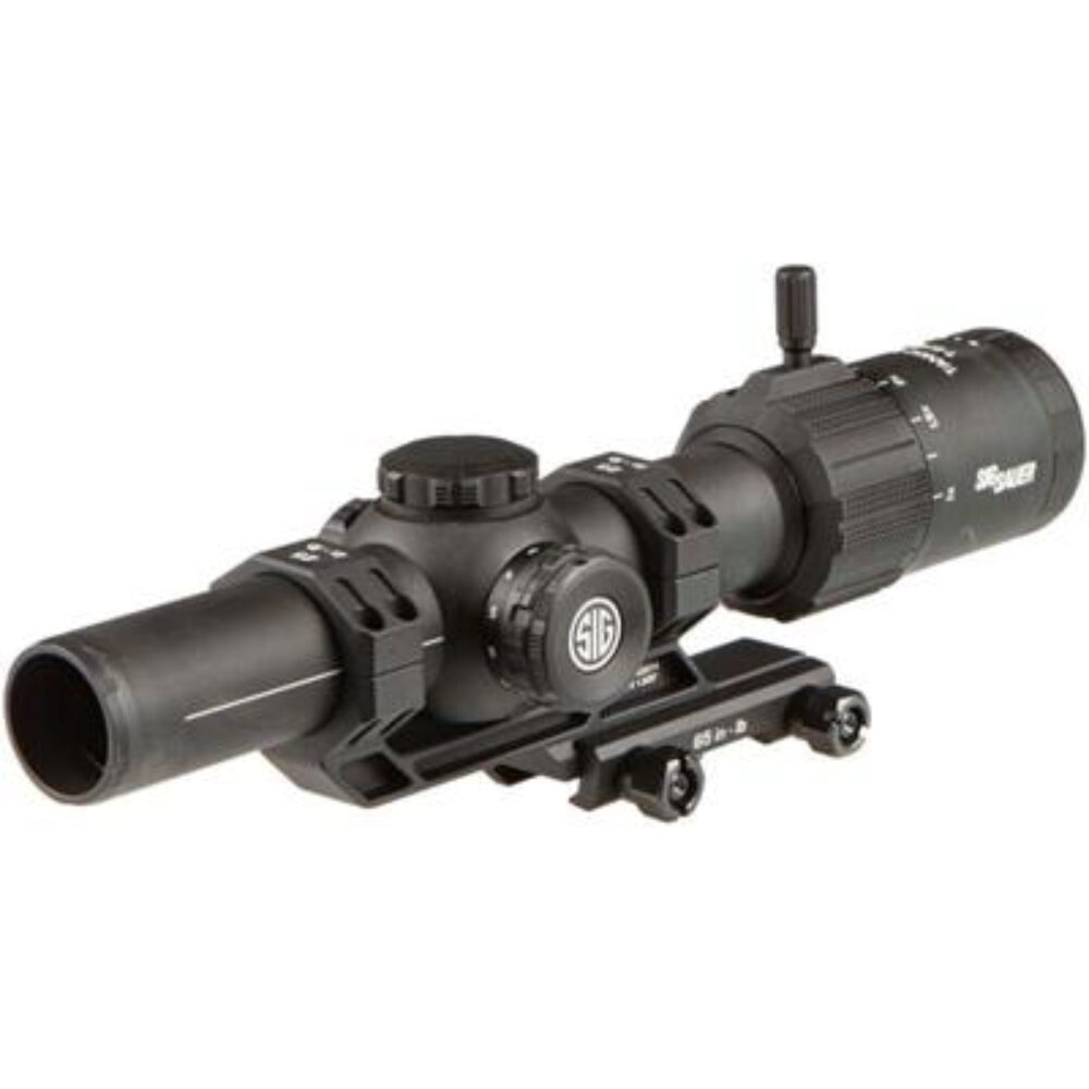 Sig Sauer Electro-Optics SOT61000 Tango-MSR LPVO (SFP) Black 1-6x24mm 30mm Tube Illuminated BDC6 Reticle Features Throw Lever & ALPHA-MSR Mount