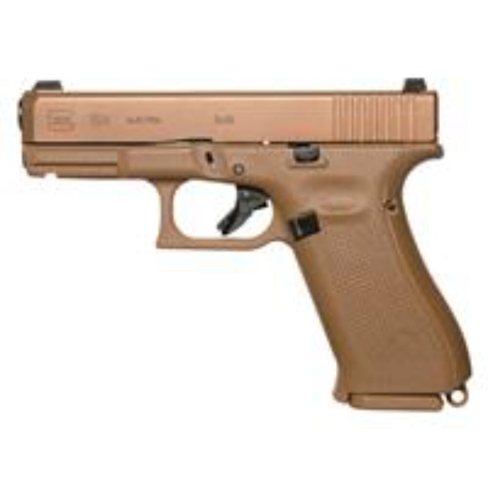 Glock PX1950703 G19X Compact Crossover 9mm Luger 4.02 17+1 Bronze Nitron Frame Finish with Coyote nPVD Steel Slide, Rough Texture Interchangeable Backstraps Grip & Glock Night Sights