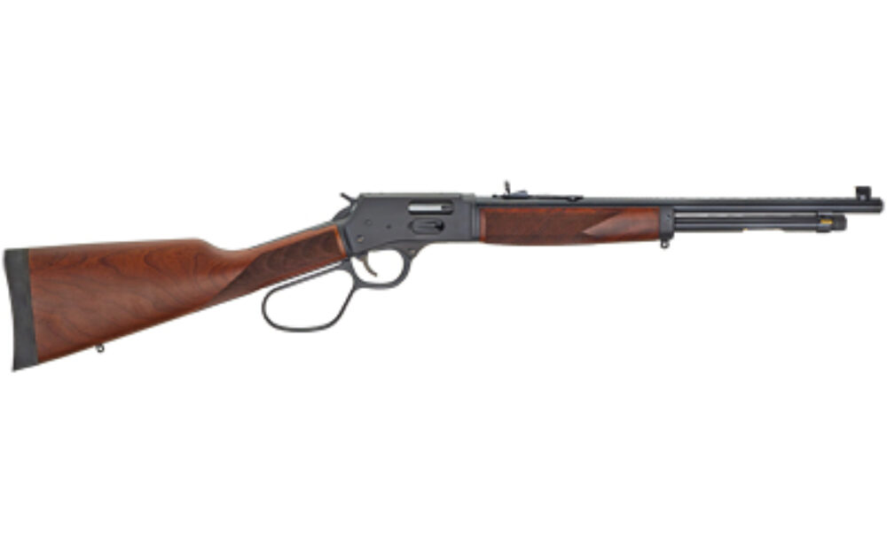 Henry H012GR Big Boy Carbine Side Gate 44 Mag Caliber with 7+1 Capacity, 16.50 Barrel, Overall Blued Metal Finish & American Walnut Stock, Right Hand (Full Size)