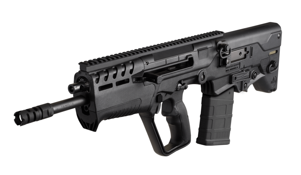 IWI US T7B20 Tavor 7 7.62x51mm NATO Caliber with 20 Barrel, 20+1 Capacity, Black Metal Finish, Black Fixed Bullpup Stock & Black Polymer Grip Ambidextrous Hand