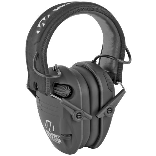 Walker's GWPRSEMRC Razor Rechargeable Electronic Muff Polymer 21 dB Over the Head Black Adult