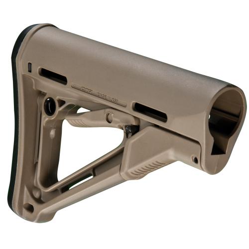 Magpul MAG310-FDE CTR Carbine Stock Flat Dark Earth Synthetic for AR-15, M16, M4 with Mil-Spec Tube (Tube Not Included)