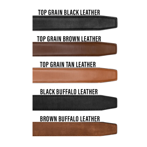 Kore Essentials 24"-44" Black Buffalo Leather 1.5" Gun Belt