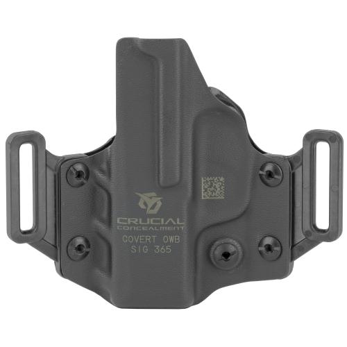 Crucial Concealment 1005 Covert  OWB Black Kydex Belt Loop Fits Sig P365 Right Hand