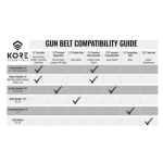 KORE CARBON FIBER GUN BELT 1.5" 24"-54"