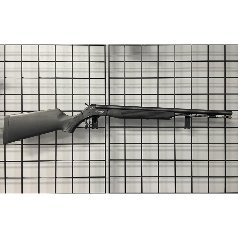 USED WOLF MAGNUM MUZZLELOADER WITH CASE.