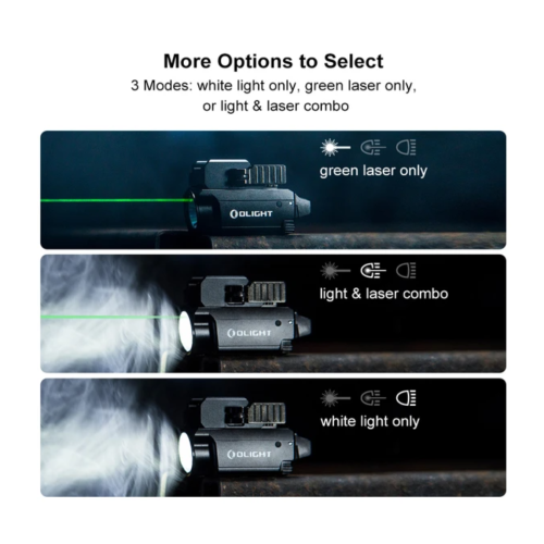 OLIGHT BALDR MINI TACTICAL LIGHT W/ RAIL MOUNT BLACK