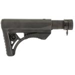 Leapers, Inc. - UTG Model 4, Combat Ops S3, Stock Kit, 6-Position Mil-Spec Stock Assembly, includes Extension Tube, Buffer, Buffer Spring, Tear-drop Ring and Castle Nut, Black Finish RBUS3BM