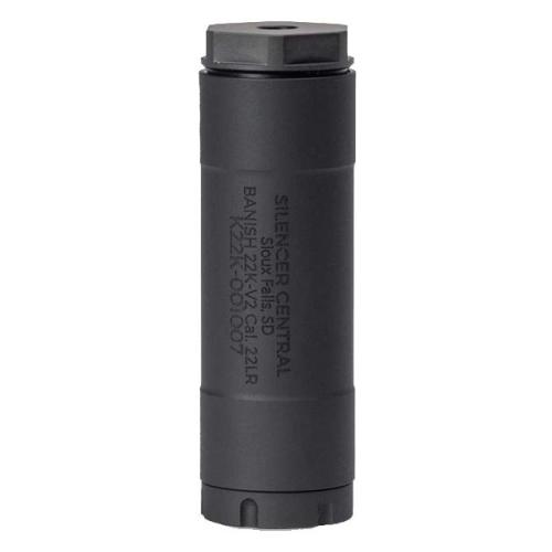BANISH 22K-V2 SILENCER CENTRAL 22CAL BLK 1/2X28