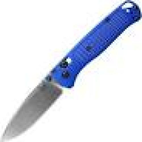 BENCHMADE BUGOUT FOLDING KNIFE, CRATER BLUE