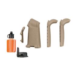 Magpul DE MIAD Type 1 Gen 1.1 Grip Kit Polymer Aggressive Textured Flat Dark Earth for AR Platform