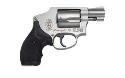 Smith & Wesson 103810 Model 642 Airweight 38 S&W Spl +P 5 Shot 1.88 Stainless Steel Barrel/Cylinder, Matte Silver Aluminum Alloy J-Frame, Polymer Grip, No Internal Lock