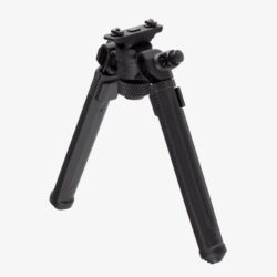Magpul MAG933-BLK Bipod  made of Aluminum with Black Finish, M-LOK Attachment, Rubber Feet, 6.30-10.30 Vertical Adjustment for AR-Platform