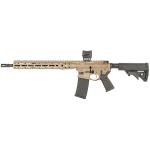 LWRC IC-DI 5.56 16" THREADED BARREL, FDE CERAKOTE WITH HOLOSUN OPTIC AND MAGPUL CASE 