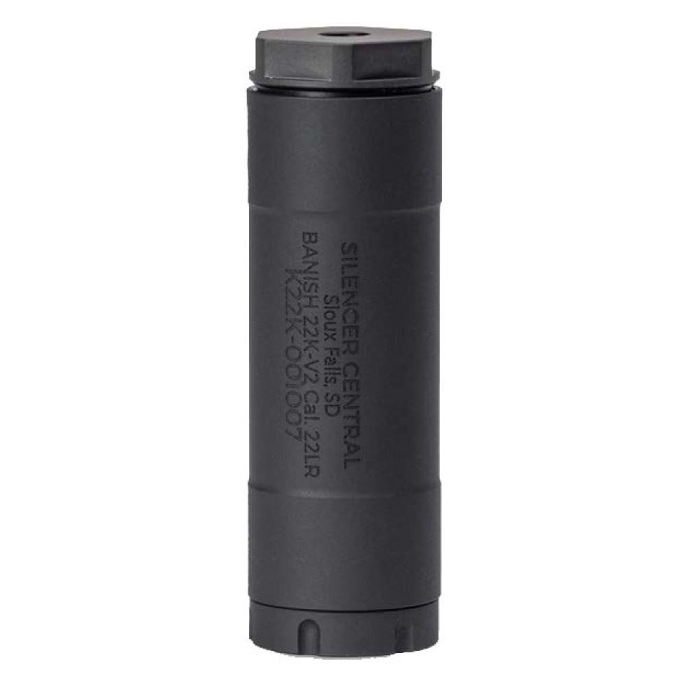 BANISH 22K-V2 SILENCER CENTRAL 22CAL BLK 1/2X28