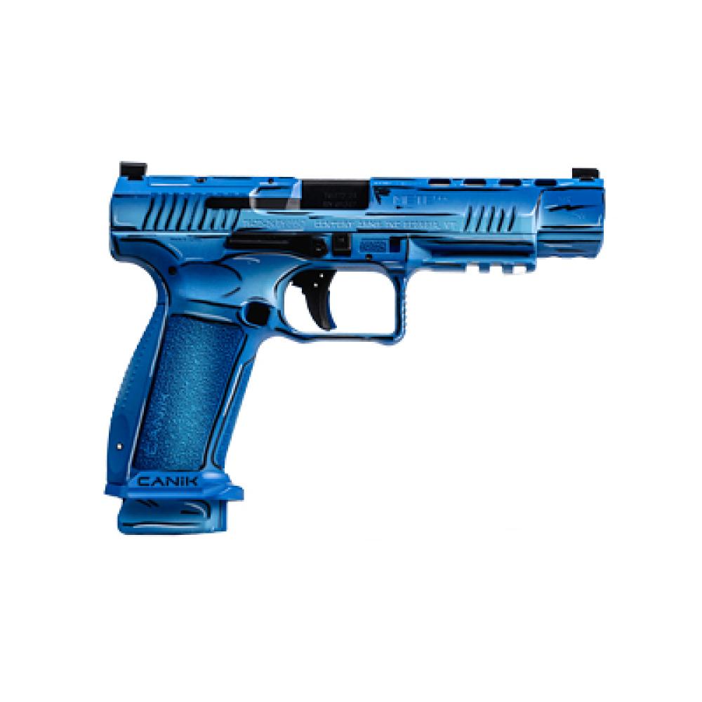 CANIK, Mete SFX Sketch, Semi-automatic, Striker Fired, Full Size, 9MM, 5.2" Barrel, Cerakote Finish, Blue, 2 Magazines, (1)-18 Round and (1)-20 Round