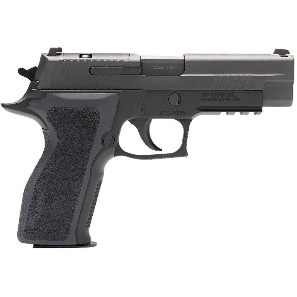 Sig Sauer E26R9BSER2 P226 Elite Full Size Frame 9mm Luger 15+1 4.40" Black Carbon Steel Barrel, Black Nitron Optic Ready/Serrated Stainless Steel Slide, Black Hardcoat Anodized Aluminum Frame w/Beavertail & Picatinny Rail, Black E2 Grip